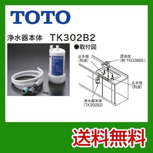 ビルトイン浄水器 TK302B2 TOTO 浄水器 カートリッジ 12物質除去