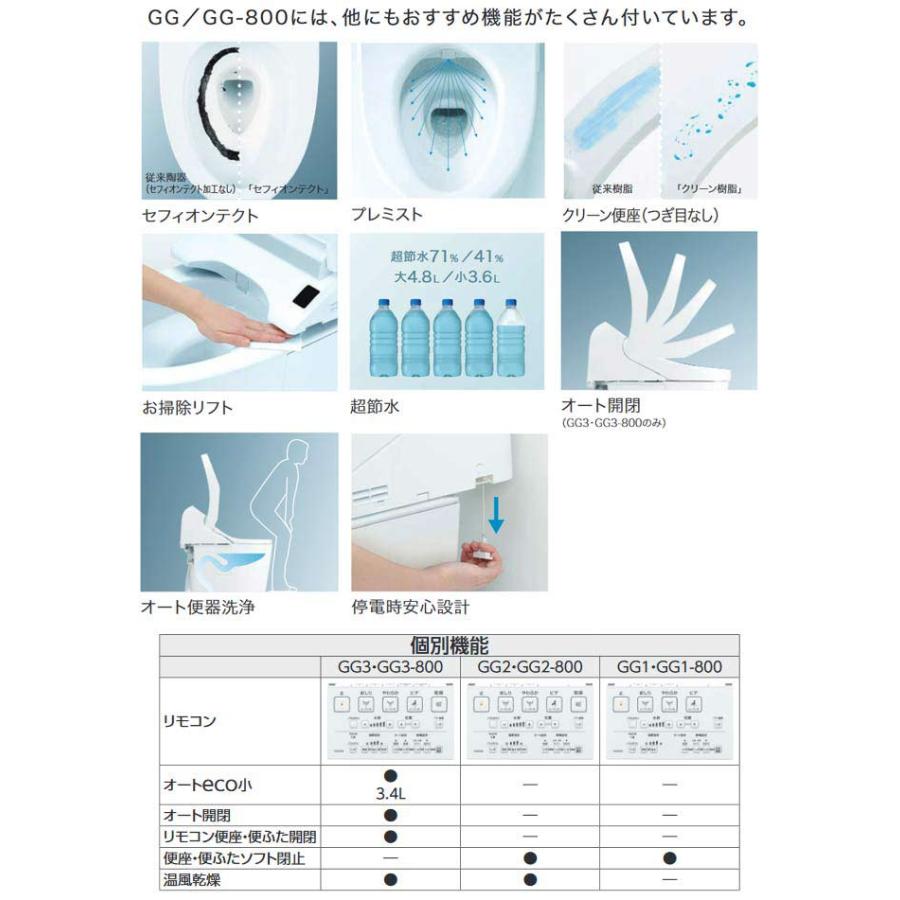 TOTO 工事費込みセット GG3-800 トイレ 手洗あり CES9335PXR-SC1