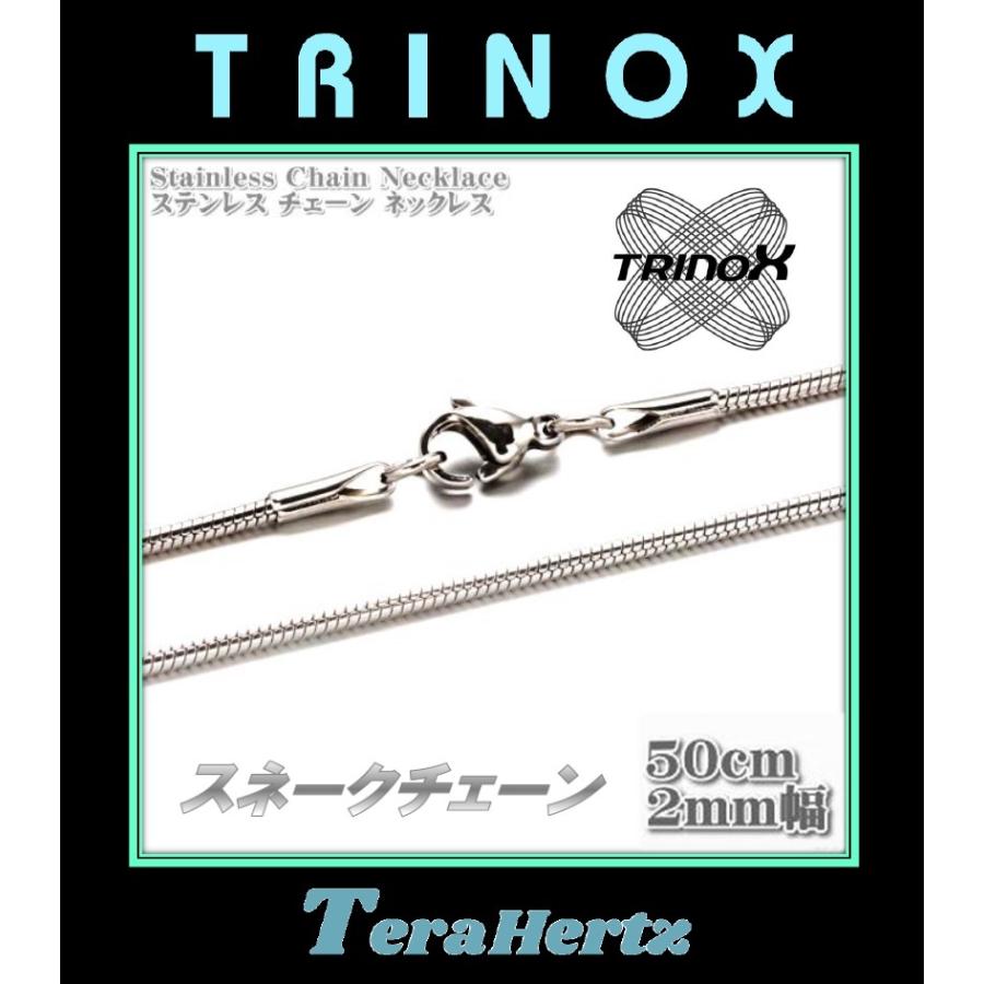 テラヘルツ加工 TRINOX サージカル・ステンレスネックレス  スネイク：2mm×50cm TSN-006｜torinox-store｜02