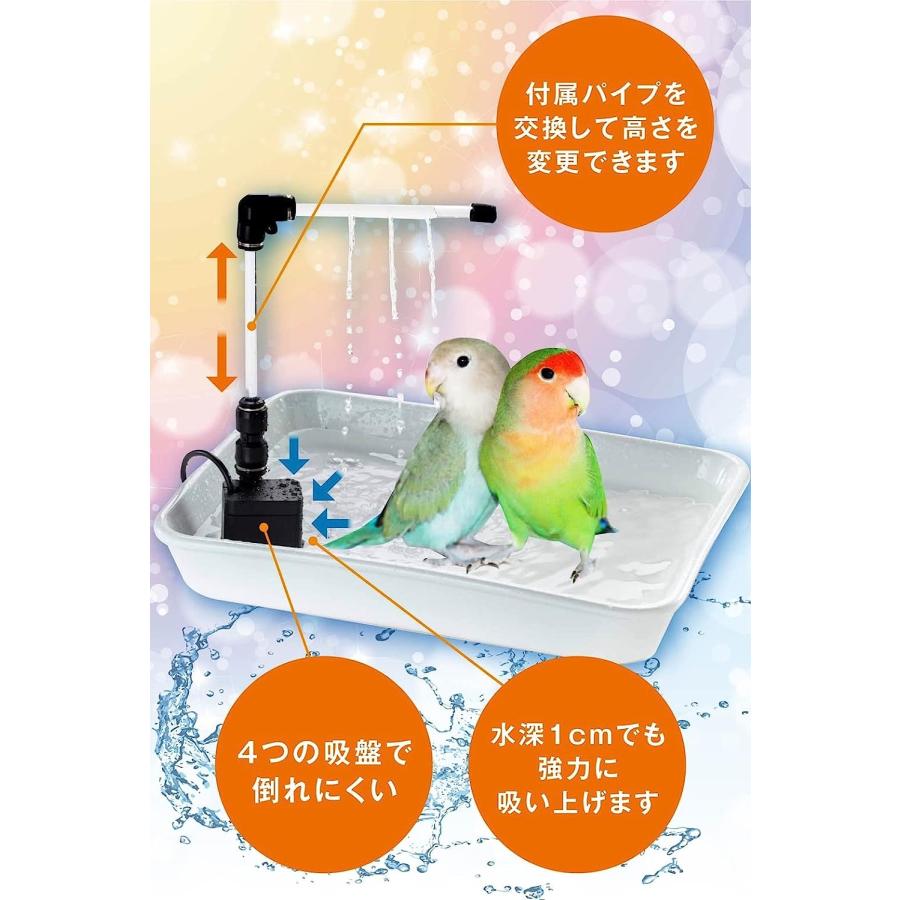 インコのおもちゃ どこでもかんたんミニシャワー USB電源タイプ : とり