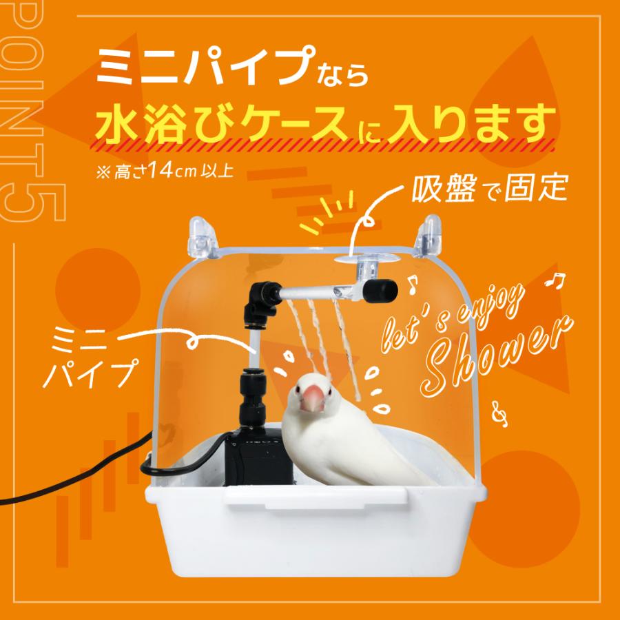 インコのおもちゃ どこでもかんたんミニシャワー USB電源タイプ : とり