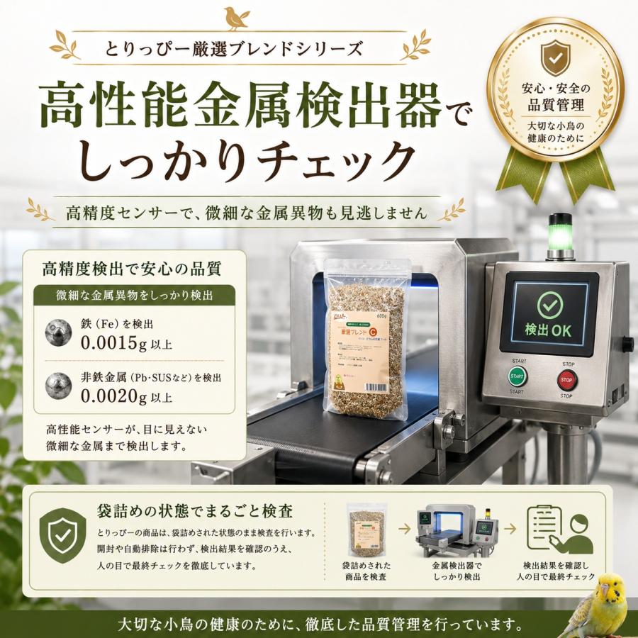 B とりっぴーオリジナル 厳選ブレンドB 体重増加 600g 元気を出したい