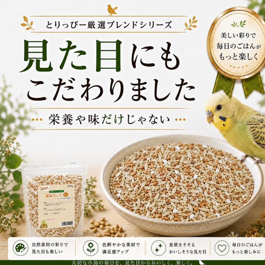 B とりっぴーオリジナル 厳選ブレンドB 体重増加 600g 元気を出したい