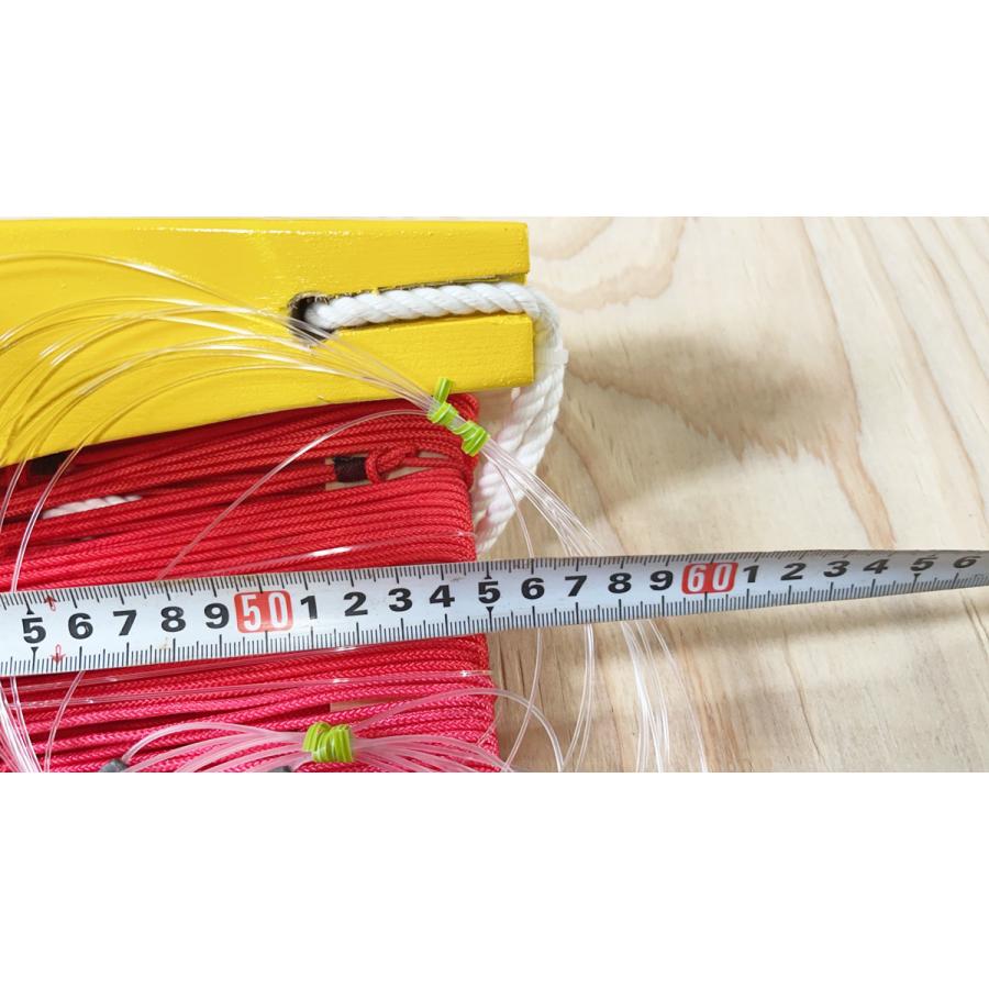 鳥山漁具 トローリング 鰹ロングヒコーキ仕掛けセット枝針2箇所 ルアー