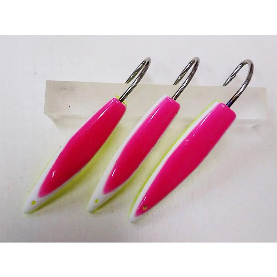 人気上昇中 鳥山漁具トローリング弓角ルアー 13cm マットイエロー蛍光ピンク ラメ入り 2本セット Sarozambia Com