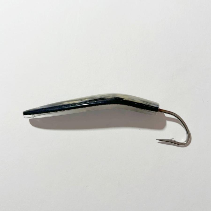 弓角ルアー 9〜9.5cm 鳥山漁具 トローリングルアー 縦流れブラック 3個