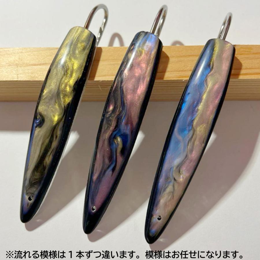 弓角ルアー 11〜11.5cm 鳥山漁具 トローリングルアー 縦流れブラック 3