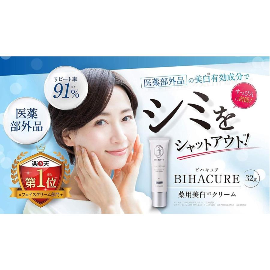ビハキュア BIHACURE 32ｇ 約1ヶ月分 美白 自然派研究所 2種類の人気
