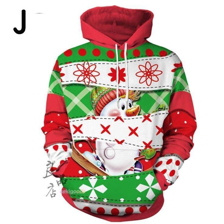 クリスマス衣装 サンタ クリスマスプレゼント 彼氏 彼女 パーカー キャラクター衣装 コスプレ メンズ レディース 長袖 面白い ペア フード付き 17超人気
