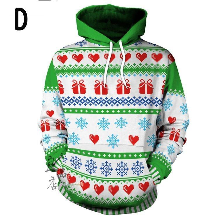 クリスマス衣装 サンタ クリスマスプレゼント 彼氏 彼女 パーカー キャラクター衣装 コスプレ メンズ レディース 長袖 面白い ペア フード付き 17超人気