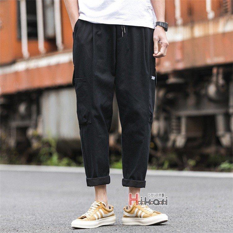 カーゴパンツ メンズ サルエルパンツ 九分丈 ワークパンツ ミリタリーカーゴパンツ 40代 50代 おしゃれ 春服 Wcegyzxu42 メンズファッション M R Aesthetics De