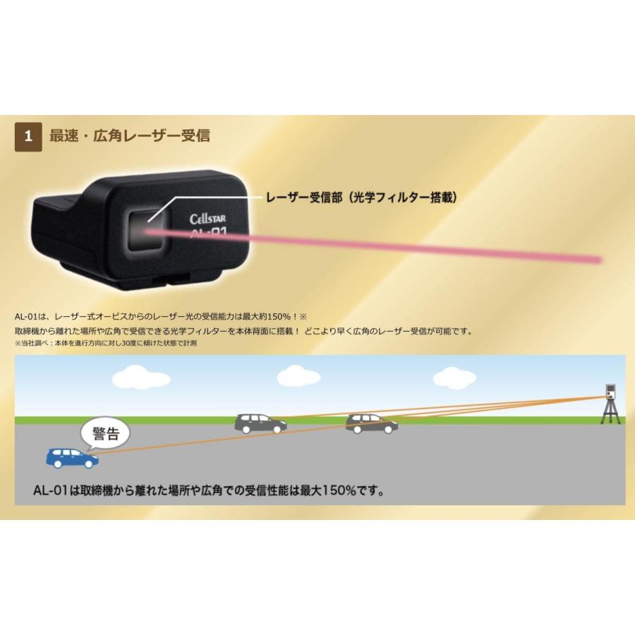 CELLSTAR セルスター レーザー受信機 レーザー式オービス対応 AL