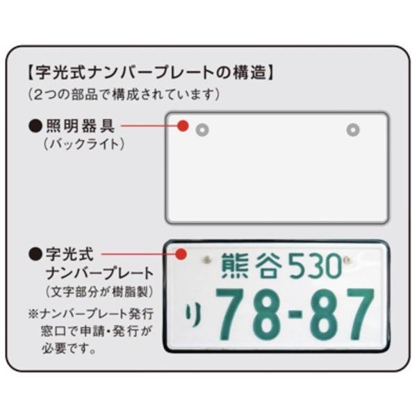 RACING GEAR レーシングギア 字光式ナンバープレート照明器具 POWER