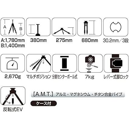 SLIK 三脚 プロ700 DX-III N 脚のみ 3段 大型 105764 DX III 3段
