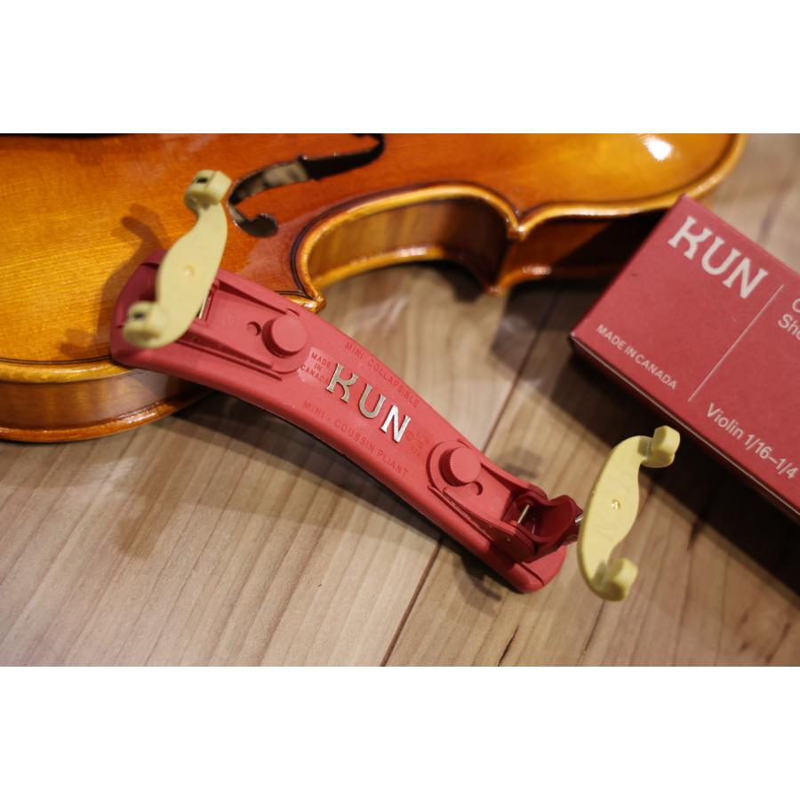高品質】カナダ製 KUN バイオリン肩当て 1/16〜1/4 Collapsible Mini