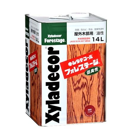 キシラデコール　フォレステージ　#303：チーク　１４Ｌ（大阪ガス/木材保護塗料） :0000-003-303:塗料カンパニー - 通販 -  Yahoo!ショッピング