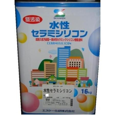 エスケー化研　水性セラミシリコン　標準色(＊印色除く) 16kg