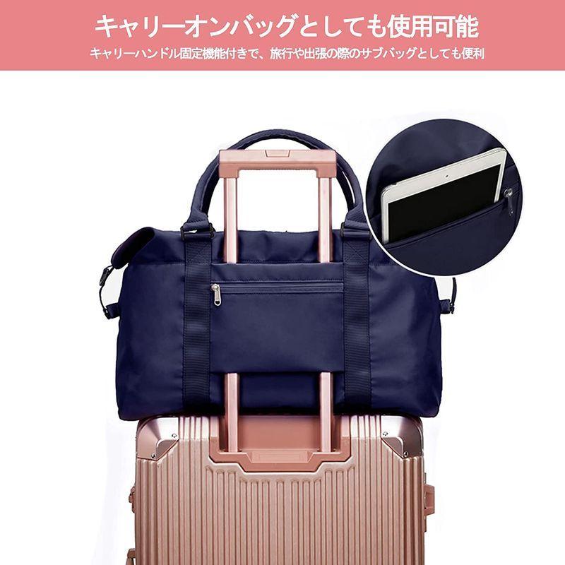 本日特価 バッグ Lanbxトラベルバッグ ボストンバッグ 防水 3way 大容量 キャリーバッグ トートバッグ 男女兼用 旅行 出張 ブルー