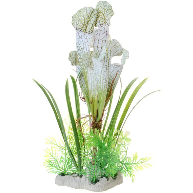 人工水草 Uotyle人工観葉植物 日本限定 水槽オブジェ アクアリウム オーナメント 魚タンクデコレー 長い葉の植物装飾 プラスチック植物