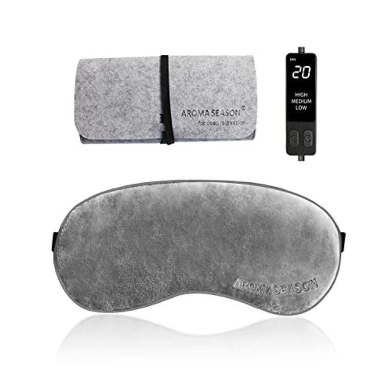 ブランド品専門の 快適グッズ 旅行小物 Aroma Season Usb電熱式ホットアイマスク カバー洗える 繰り返し 温度とタイマー調節可能 ポーチ付き グレー Www Threeriversofs Com