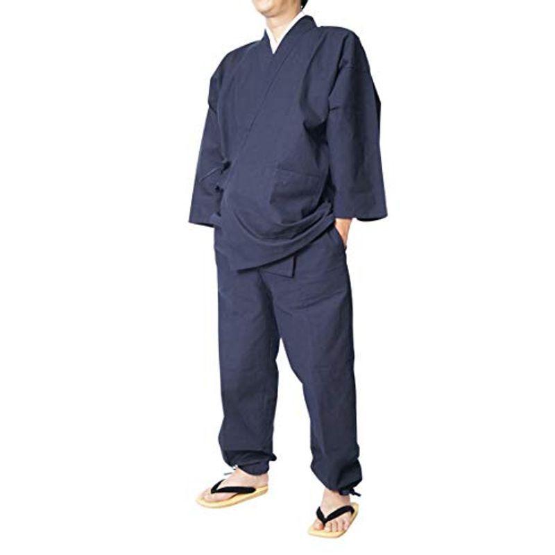 作務衣 メンズ 日本製 匠の技 本藍染作務衣 綿100％ 2011 (3Ｌ)