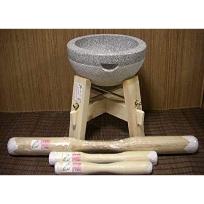 家電 キッチン家電 餅つき器 令和記念 餅つき臼 御影石鉢型 3升用 専用木台・杵S2本セット gteto13 オフィス木村 it21