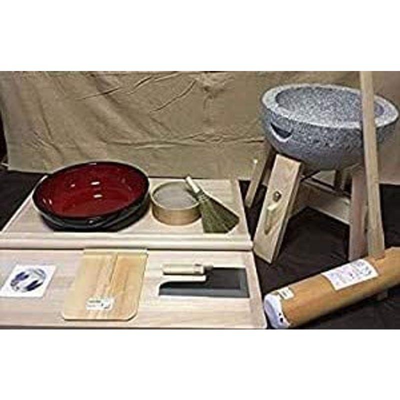 餅つき道具 二升用臼 木台・杵L・Sセット(teto154) オフィス木村it21