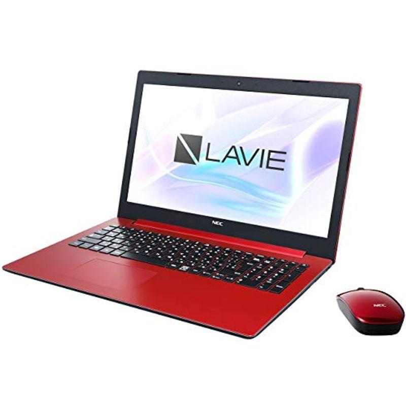 公式の  Standard Note LAVIE ノートパソコン 15.6型 NEC NS600/KAシリーズ 夏 2018年 カームレッドLAVIE Windowsノート