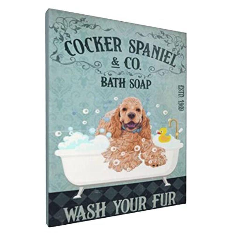 最初の 浴槽 レトロ アート 動物 油絵 犬 アートパネル ドッグ 玄関 バスルーム飾り おしゃれ インテリア 絵画 アートポスター モダン 壁の絵 日本画 Gregoriohotel Com