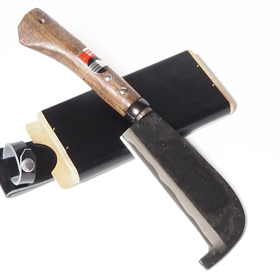 割引発見 石突き付 並型 海老鉈 両刃 薪 枝打ち 柄長16.5cm 刃長14cm 白紙 斧