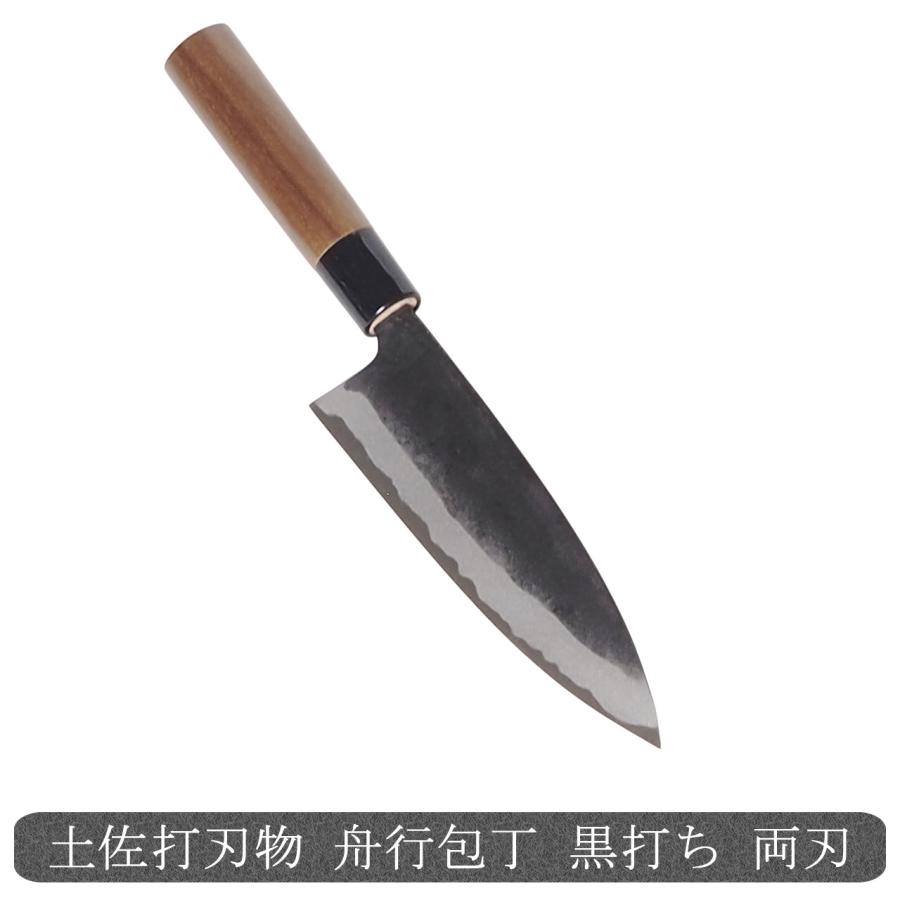 出刃包丁　安来鋼　ハンマード仕上げ 木製ハンドル　★左利き用 shd940180.jpg