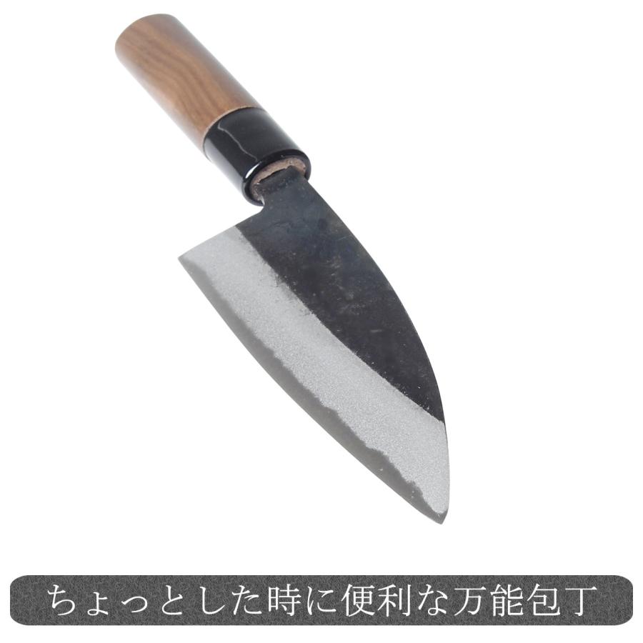 万能包丁 ミニ舟行包丁 白紙 12cm 土佐打刃物 ペティナイフ 和包丁