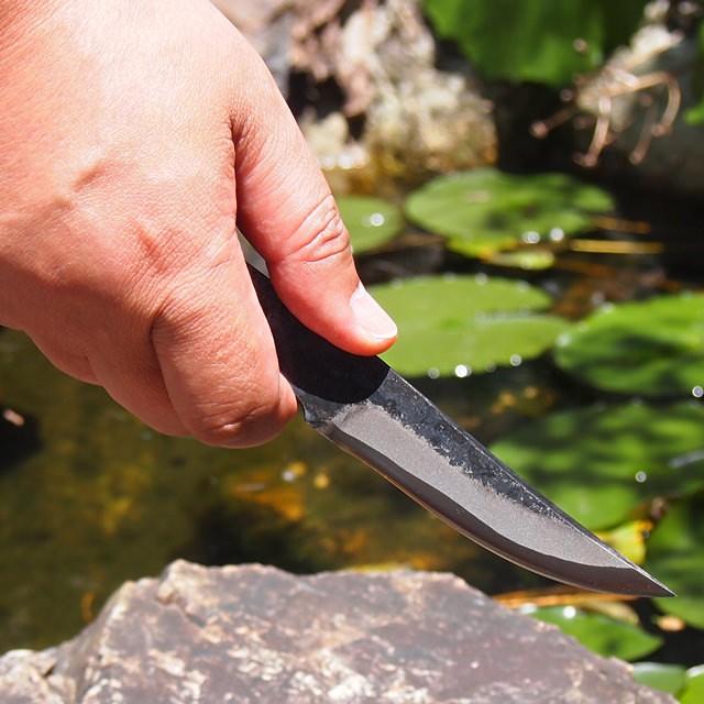アウトドアナイフ 渓流型ミニナイフ 刃長9cm 青紙 切り出し アウトドアナイフ 渓流型ミニナイフ 刃長9cm 青紙 切り出し