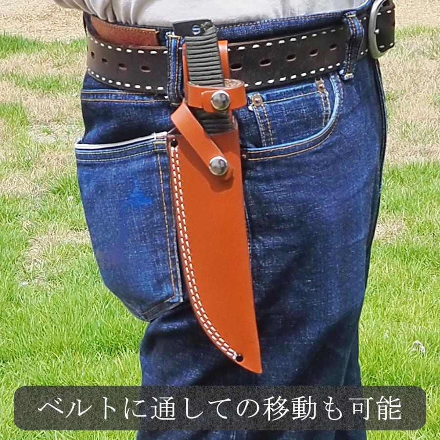 アウトドアナイフ ロープ巻き柄 刃長16cm 青紙 フルタング アウトドアナイフ ロープ巻き柄 刃長16cm 青紙 フルタング