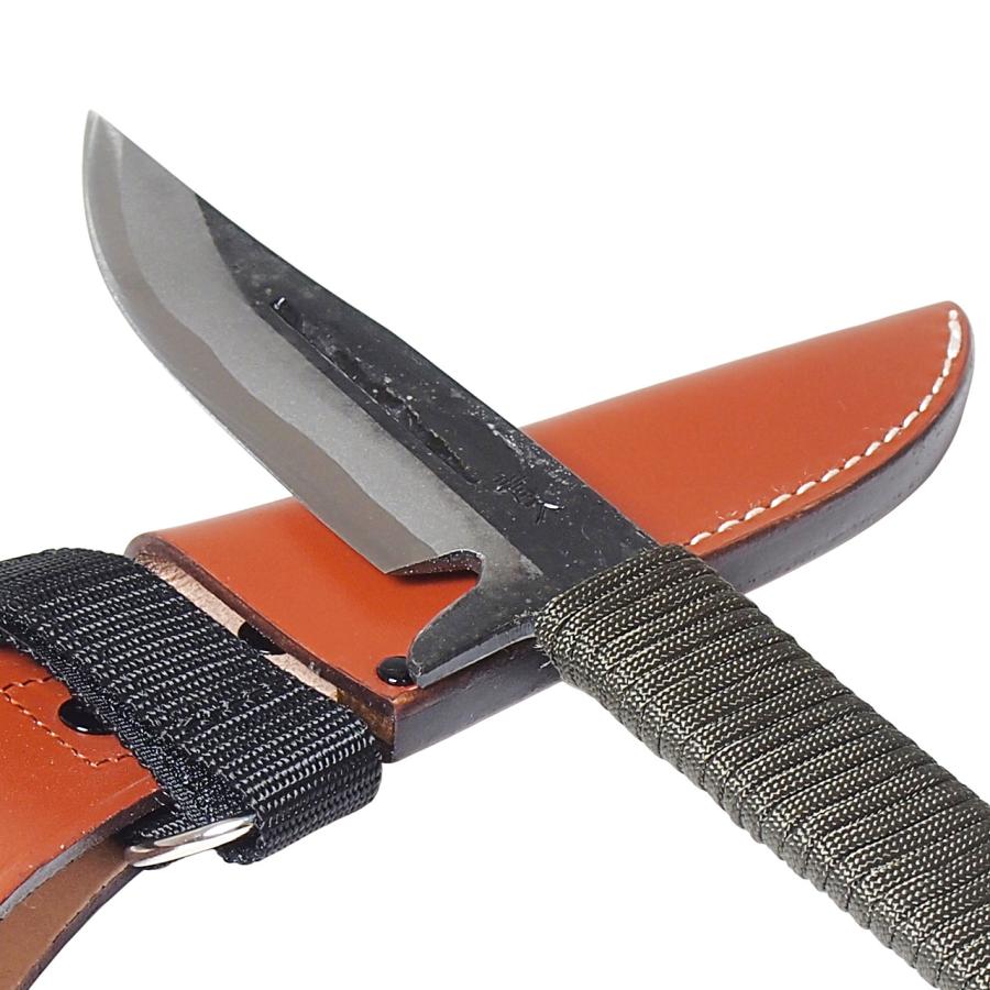 アウトドアナイフ　青鋼　土佐打刃物　パラコード巻 楽天市場】『黒両刃・パラコード巻き作業刀 』和式刃物 作業刀