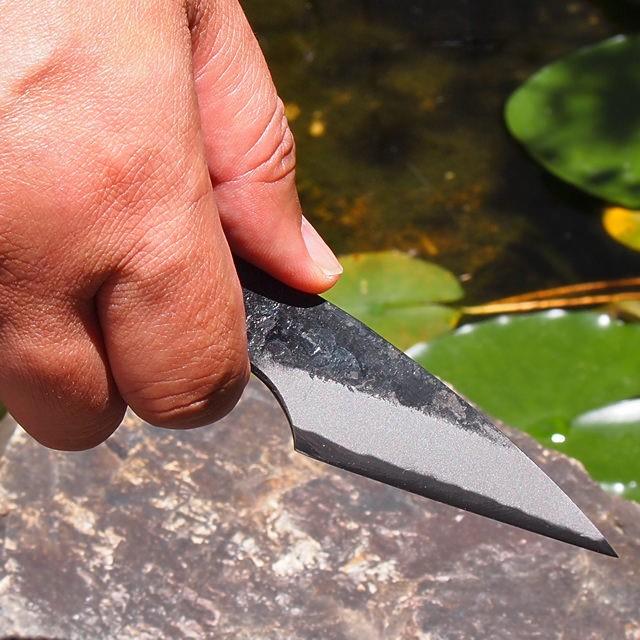 アウトドアナイフ 捌き型ミニナイフ 刃長7cm 青紙 切り出し アウトドアナイフ 捌き型ミニナイフ 刃長7cm 青紙 切り出し