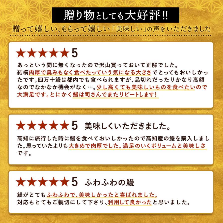 国産 うなぎ 蒲焼 ギフト 鰻 三代目 天の鰻 蒲焼き たれ付き 土佐料理 司 ご挨拶 プレゼントお家グルメ 006039｜tosakatsuo｜05