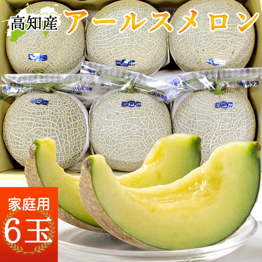 D*＋様 高知産　訳あり温室マスクメロン　６玉入7.2kg 家庭用　北海道沖縄発 予約】 メロン 高知産 家庭用 6玉 高級 温室 ハウスメロン 青肉メロン