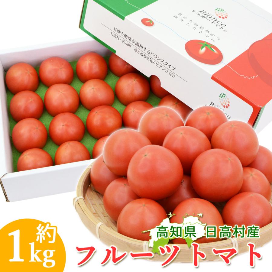 シュガートマト 5箱 日高直送 日高村 シュガートマト フルーツトマト 約1kg 20個 高糖度