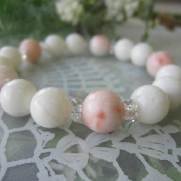 値下げ　珊瑚 翡翠 本珊瑚 花彫刻 細工 サンゴ ブレスレット 楽天市場】血赤珊瑚 長径約9〜11mm ブレスレット 土佐沖 赤 さん