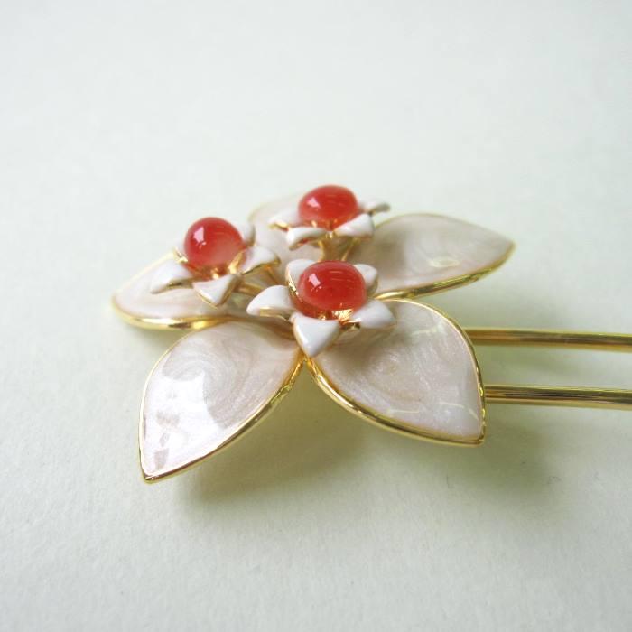 和装小物　髪飾り　かんざし　まとめ　細工　べっこう　珊瑚　真鍮　鼈甲　サンゴ 珊瑚 | べっ甲かんざし・髪飾り・和装小物専門店 銀座かなめ屋