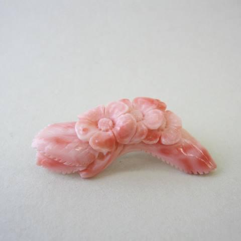 ピンク珊瑚のお花のブローチ /G.SILVER/アクセサリー/『宝石サンゴ』｜tosasangoya｜02