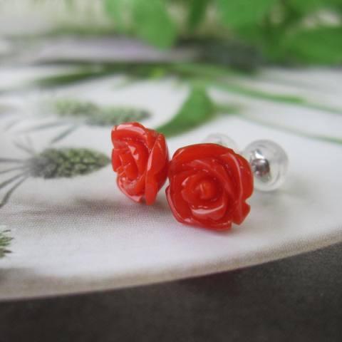 高知産赤珊瑚美しい薔薇の花のピアス Pt900 宝石サンゴ R2aps58 21y 珊瑚職人館ー土佐 通販 Yahoo ショッピング