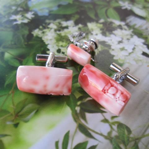ピンク珊瑚のカフスセット メンズアイテム カフリンクス カフスボタン 宝石サンゴ R2ks2 718y 珊瑚職人館ー土佐 通販 Yahoo ショッピング