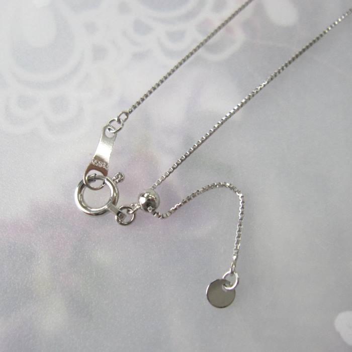 Pt850・ベネチアンチェーンネックレス（1本）/0.6mm/45cm/スライド