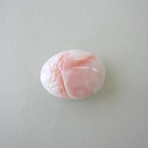珊瑚さんご大玉帯留め