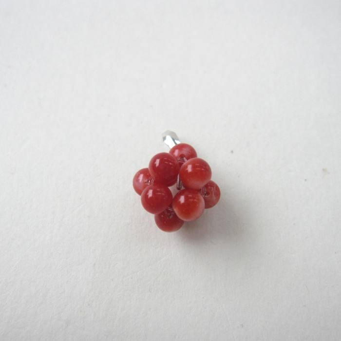 赤珊瑚 玉 特級宝石珊瑚】Sランクの赤珊瑚丸玉 ペンダント K18チェーン