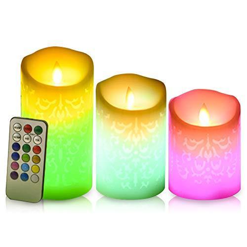 爆安プライス カラー選択機能搭載 Pithecus キャンドル Led ロウソク ライト キャンドルライト カラー選択機能搭載 専用リモコン付き 3点セット 癒 超人気 Turningheadskennel Com