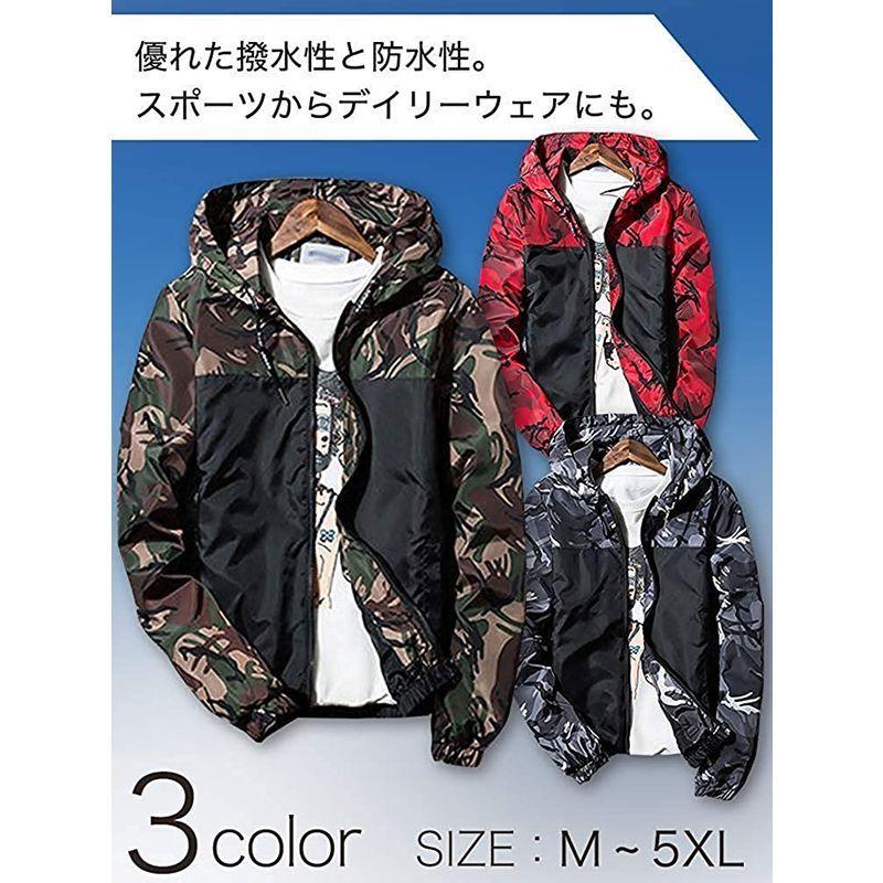 エアバイ 迷彩 ウィンドブレーカー 大きい サイズ 登山 防寒 薄手 新作入荷 カモフラ オオキイ 春 春夏 夏 カモフラー カワイイ カッコイイ