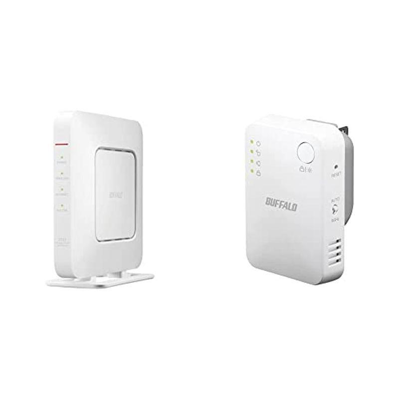 バッファロー WiFi 無線LAN ルーター + 中継器 (セット品) WSR-2533DHPLS/NW + WEX-733DHPTX/N